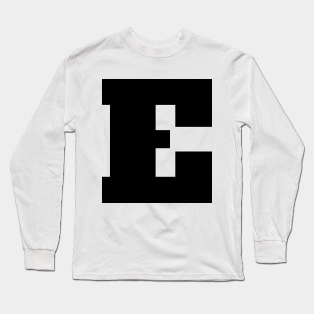 Alphabet E (Uppercase letter e), Letter E Long Sleeve T-Shirt by maro_00